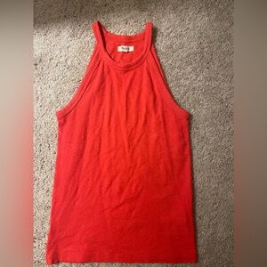 Madewell Red tank halter top